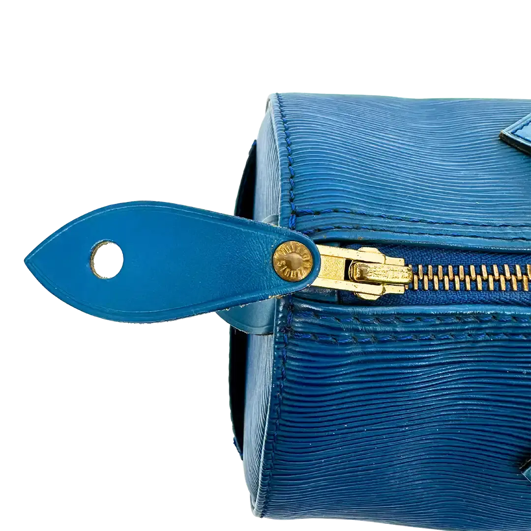 Louis Vuitton Speedy 25 Epi Leder Toledo blau / akzeptabel Louis Vuitton