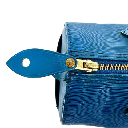 Louis Vuitton Speedy 25 Epi Leder Toledo blau / akzeptabel Louis Vuitton