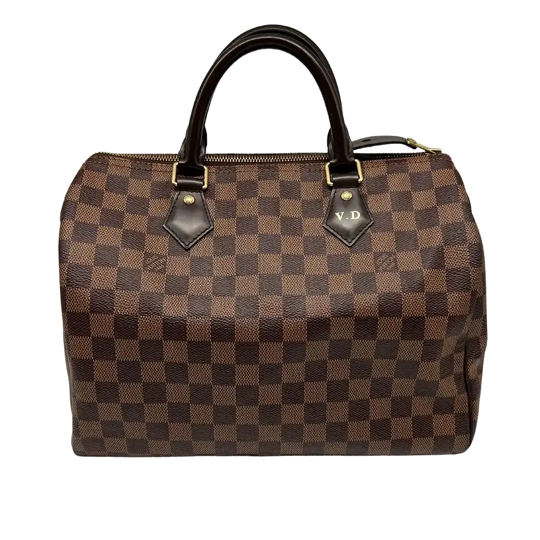 Louis Vuitton Speedy 30 Damier Ebene Canvas Tasche / sehr gut Echtheitscheck