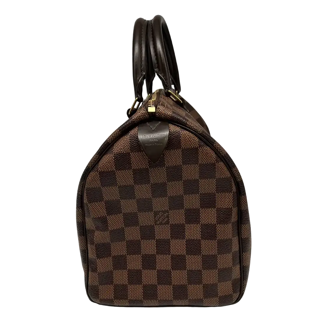 Louis Vuitton Speedy 30 Damier Ebene Canvas Tasche / sehr gut Echtheitscheck