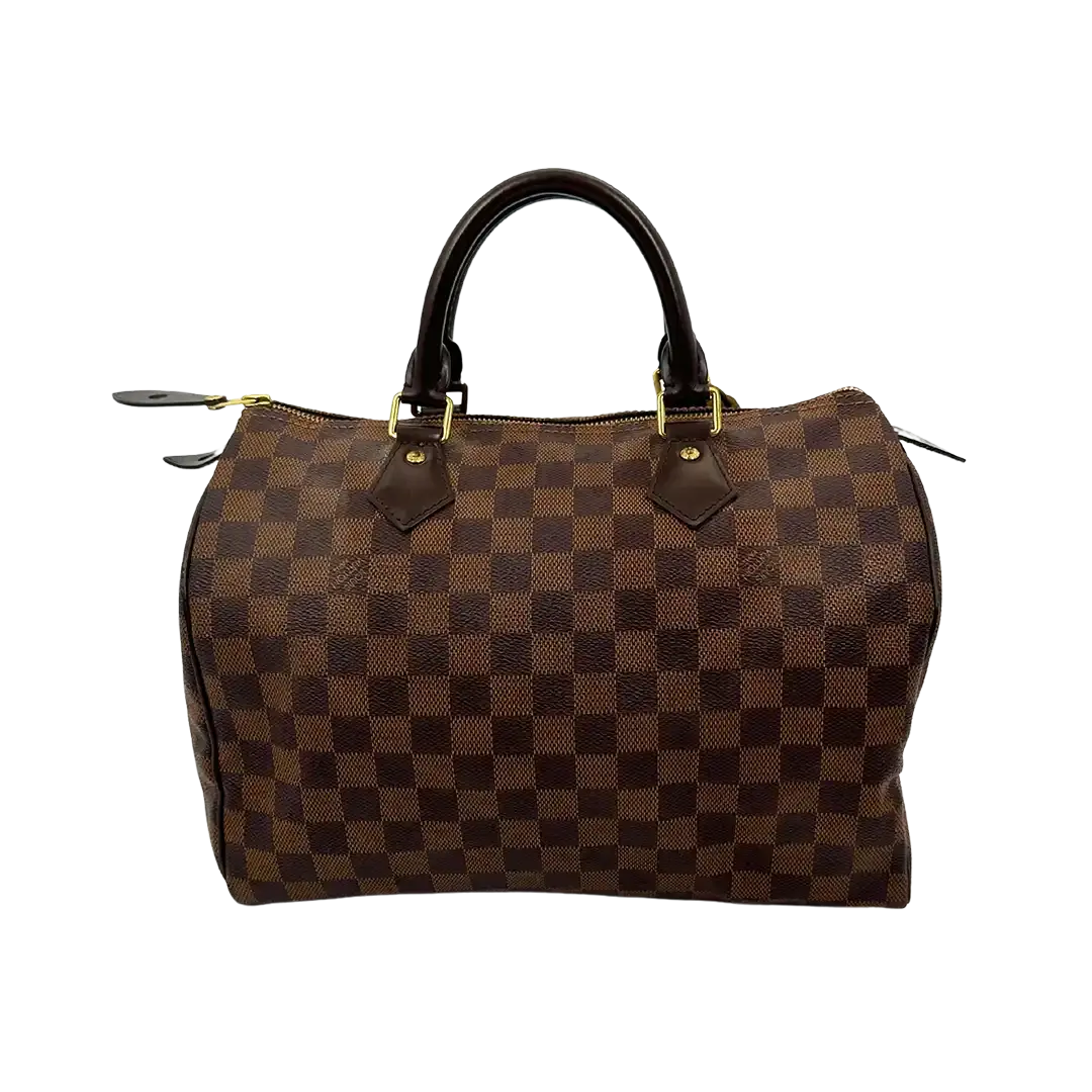 Louis Vuitton Speedy 30 Damier Ebene Hot Stamping D.C / Akzeptabel Louis Vuitton