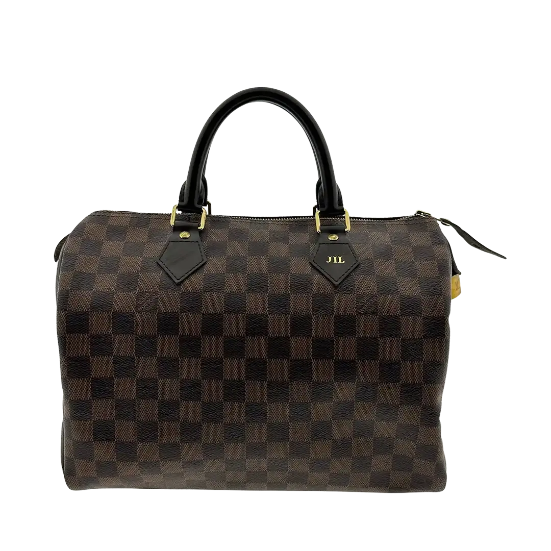 Louis Vuitton Speedy 30 Damier Ebene Hot Stamping JIL / gut Louis Vuitton
