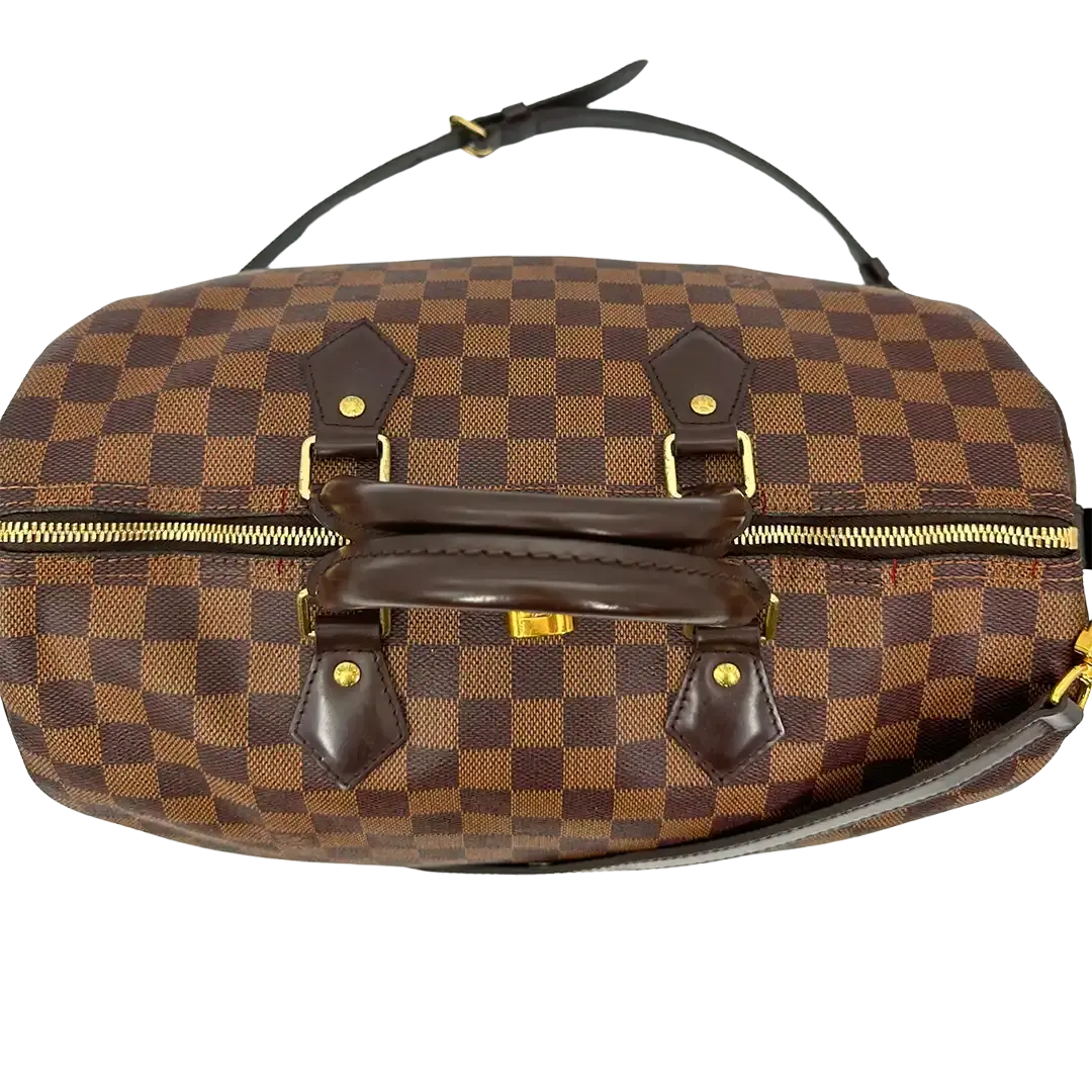 Louis Vuitton Speedy 35 Damier Ebene Bandouliere N41366 / akzeptabel Louis Vuitton