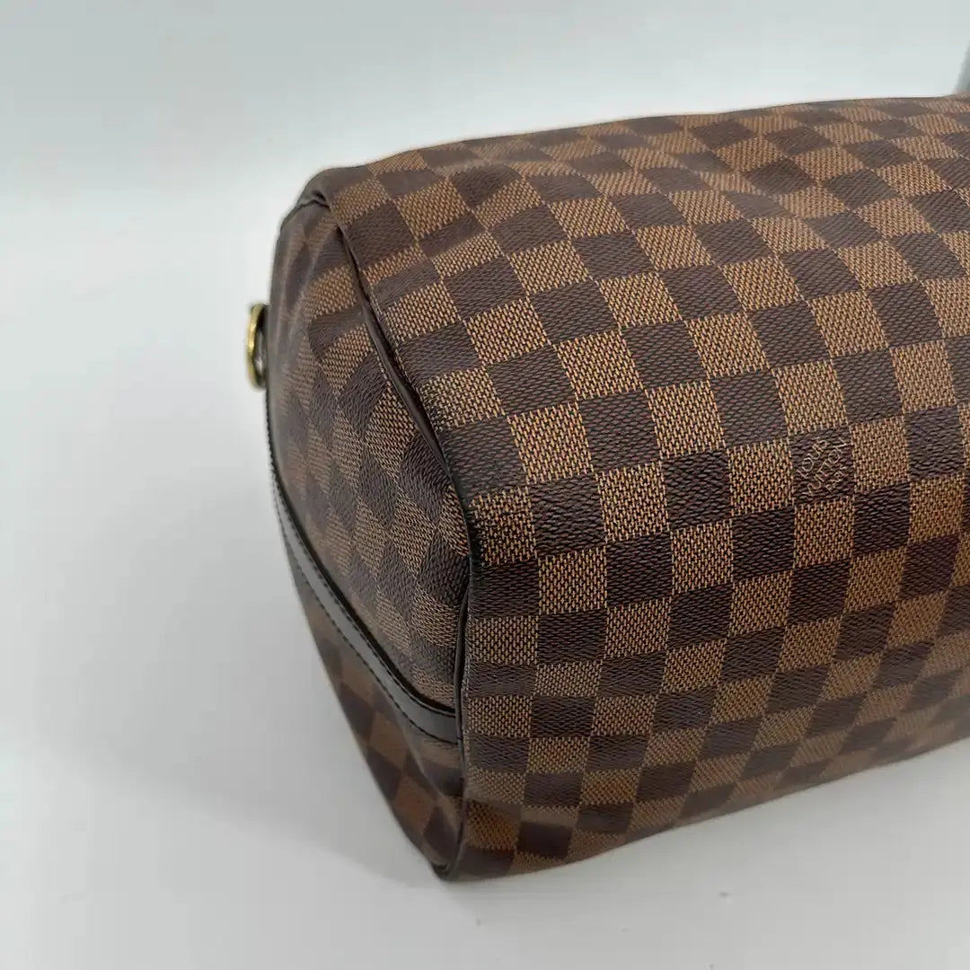 Louis Vuitton Speedy 35 Damier Ebene Bandouliere N41366 / akzeptabel Louis Vuitton