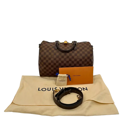 Louis Vuitton Speedy 35 Damier Ebene Bandouliere N41366 / akzeptabel Louis Vuitton