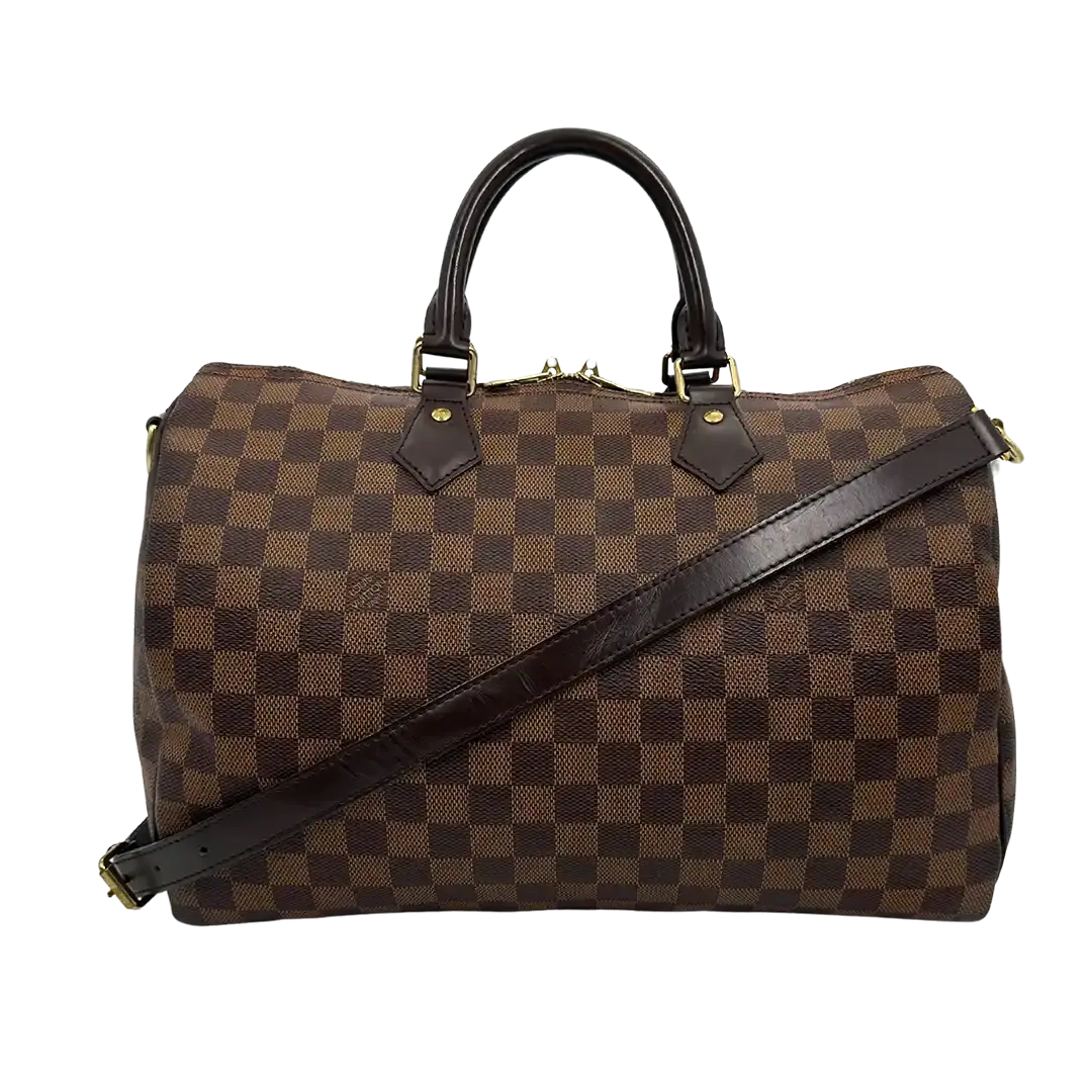 Louis Vuitton Speedy 35 Damier Ebene Bandouliere N41366 / akzeptabel Louis Vuitton