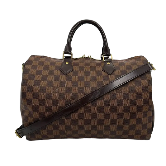 Louis Vuitton Speedy 35 Damier Ebene Bandouliere N41366 / akzeptabel Louis Vuitton