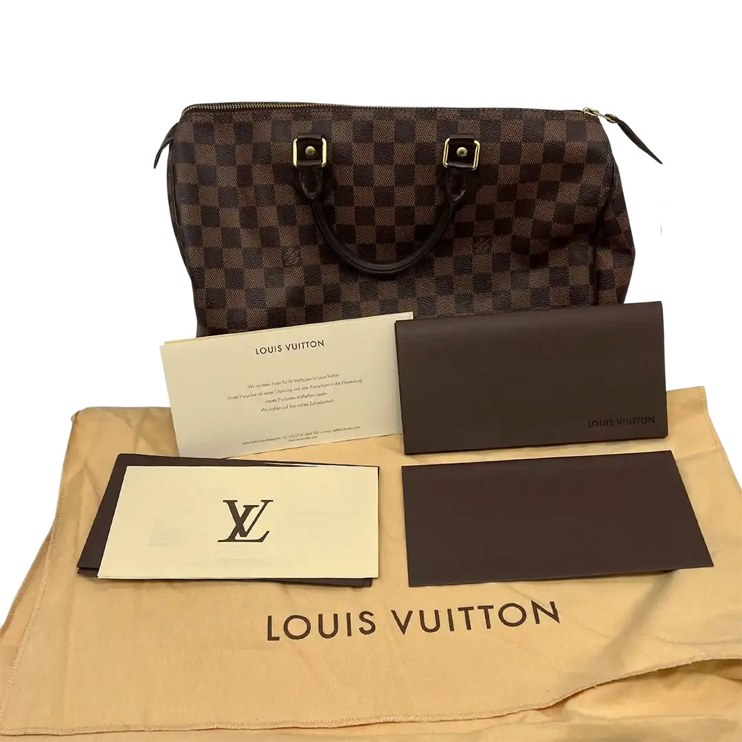 Louis Vuitton Speedy 35 Damier Ebene Canvas N41523  / gut Louis Vuitton