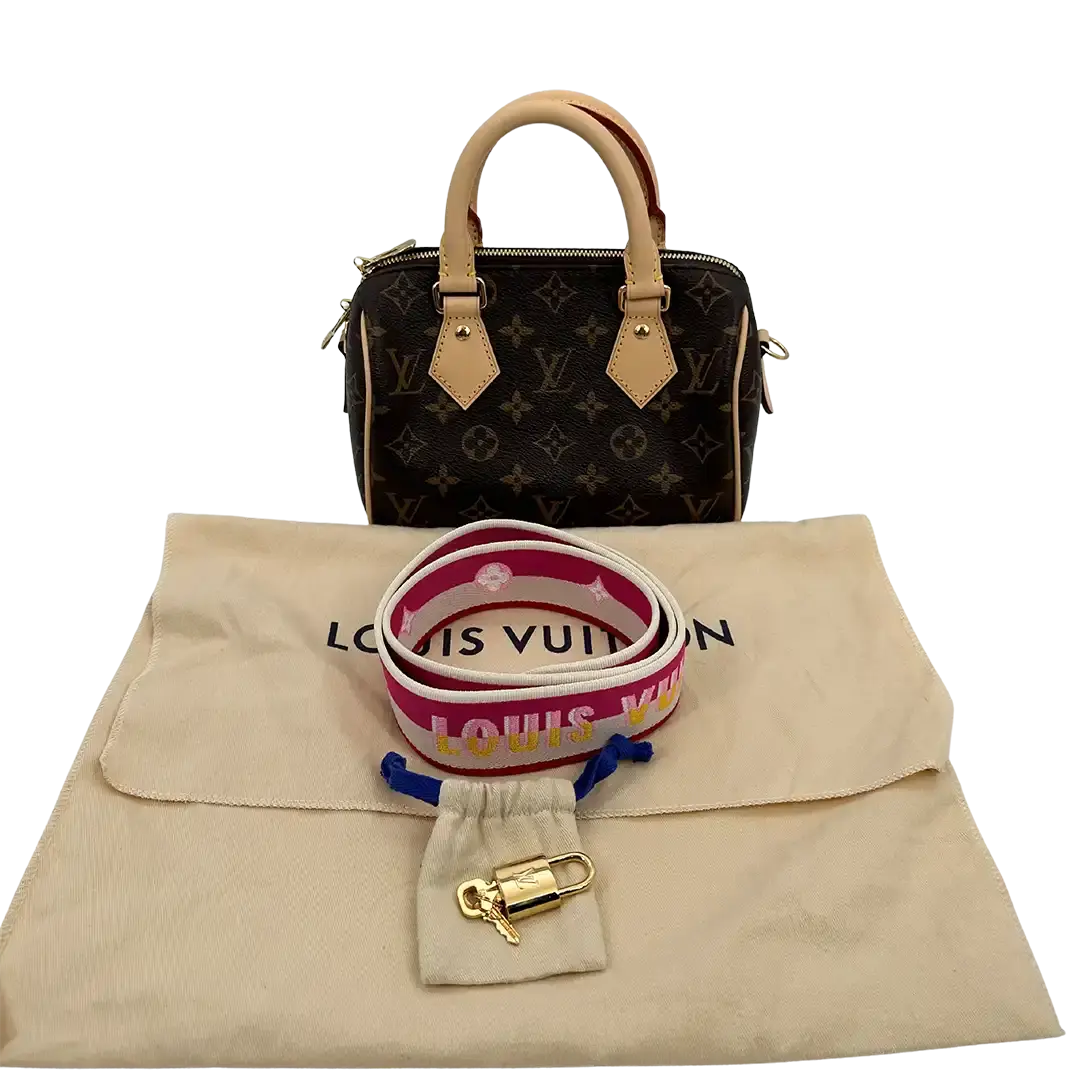 Louis Vuitton Speedy Bandouliere 20 Monogramm Fuchsia M45948 / neuwertig Louis Vuitton