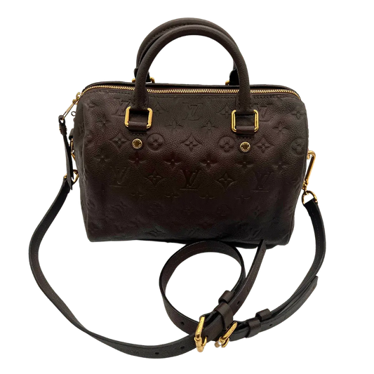 Louis Vuitton Speedy Bandouliere 25 Leder Empreinte Braun Echtheitscheck
