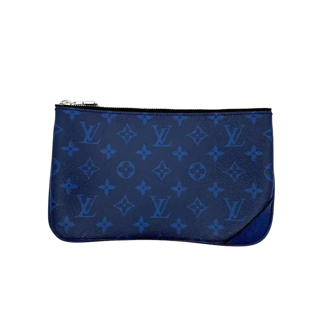 Louis Vuitton Trio Messenger Bag Taigarama Cobalt blau M30848 Fullset / neuwertig Louis Vuitton