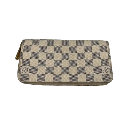 Louis Vuitton Zippy Damier Azur Canvas Geldbörse / gut Louis Vuitton