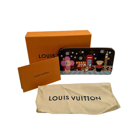 Louis Vuitton Zippy Geldbörse Monogram Vivienne Christmas Animation London Fullset Louis Vuitton