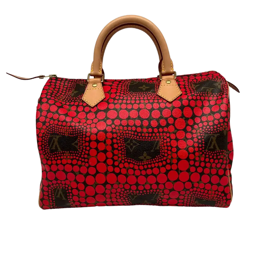Louis Vuitton x Kusama Yayoi 2012 Limited Edition Speedy 30 rot / sehr gut Echtheitscheck