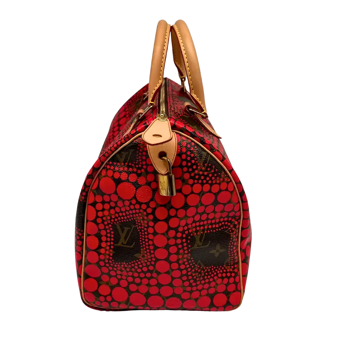 Louis Vuitton x Kusama Yayoi 2012 Limited Edition Speedy 30 rot / sehr gut Echtheitscheck