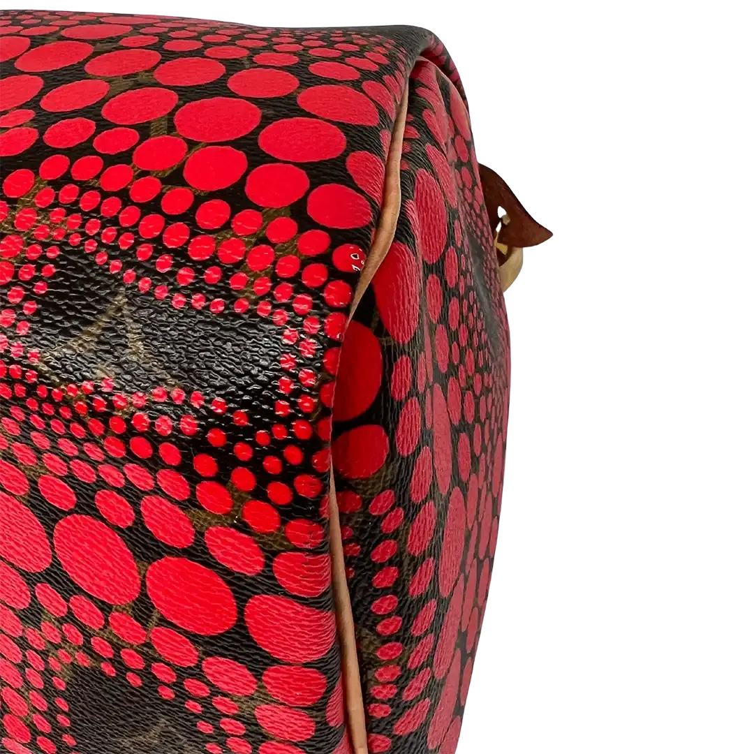 Louis Vuitton x Kusama Yayoi 2012 Limited Edition Speedy 30 rot / sehr gut Echtheitscheck