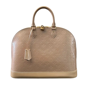 Louis Vuitton Alma GM Vernis leer beige