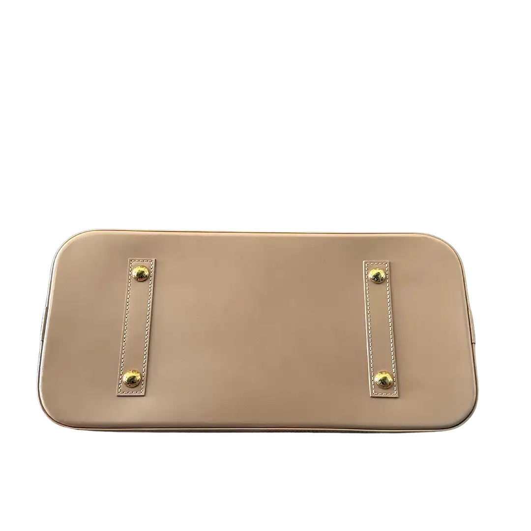 Louis Vuitton Alma GM Vernis Leder beige / neuwertig Louis Vuitton