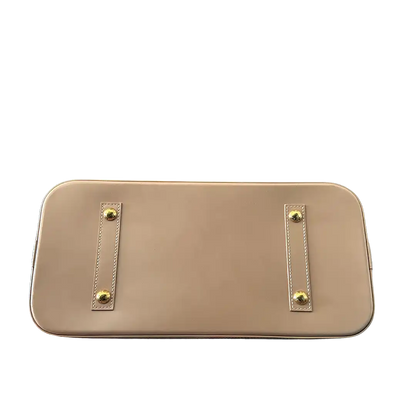 Louis Vuitton Alma GM Vernis Leder beige / neuwertig Louis Vuitton