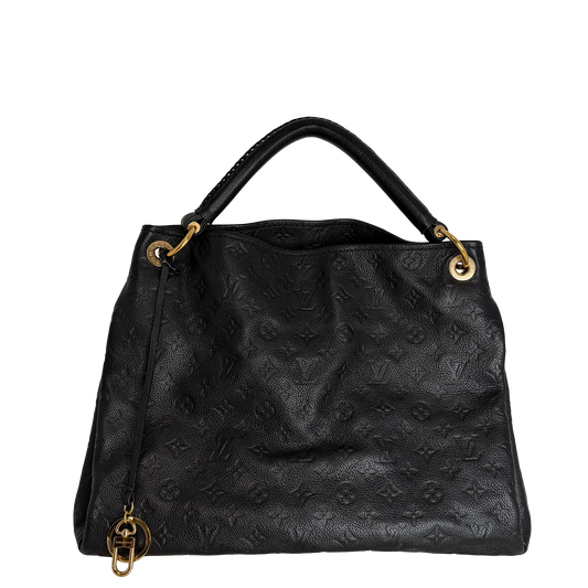 Louis Vuitton Artsy MM Empreinte Leder Schwarz GHW