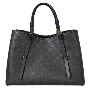 Louis Vuitton Babylone Tote MM Monogram Empreinte Schwarz Gold