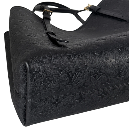 Louis Vuitton Babylone Tote MM, Detail Ecke und Henkelschnalle goldfarben