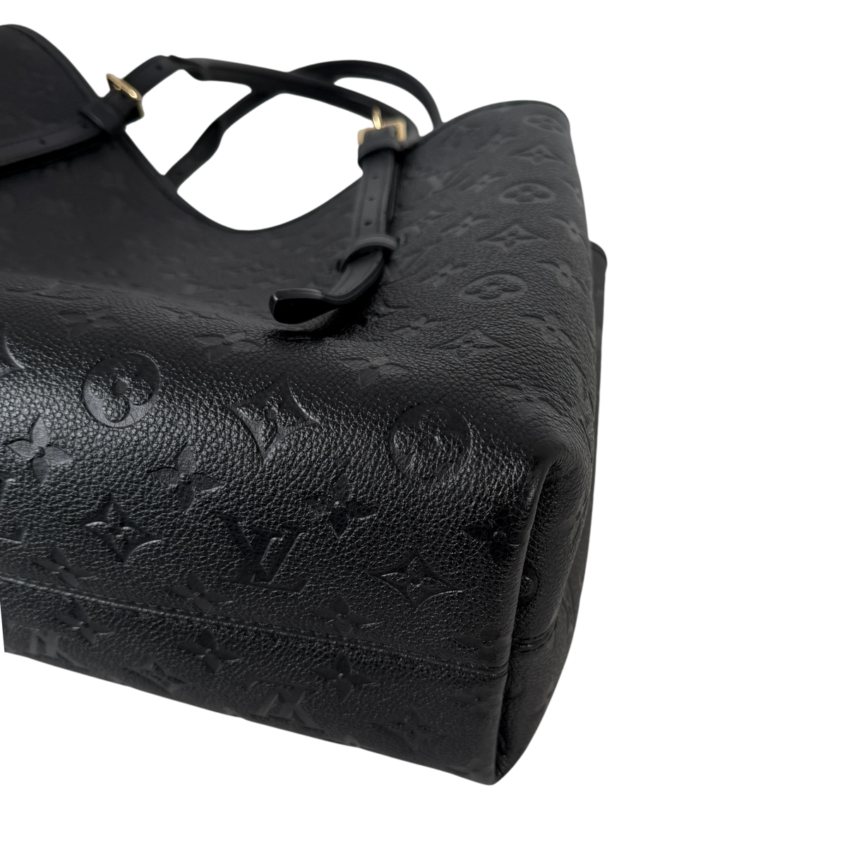 Louis Vuitton Babylone Tote MM, Detail Ecke Monogram Empreinte Leder
