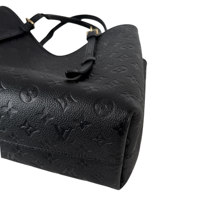 Louis Vuitton Babylone Tote MM, Detail Ecke Monogram Empreinte Leder