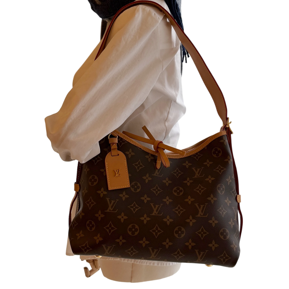 Louis Vuitton CarryAll PM Monogram Canvas Braun Gold – Ansicht 10