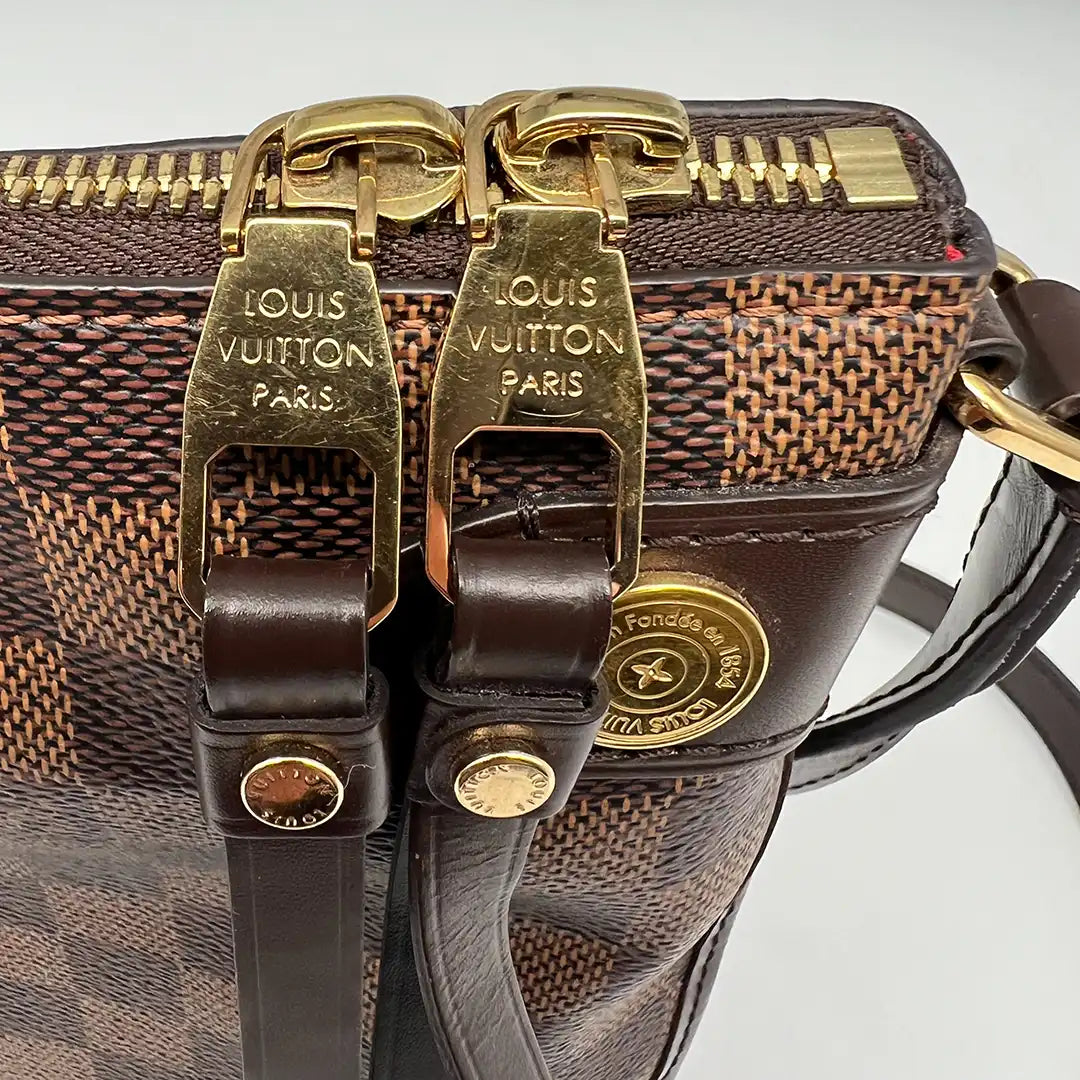 Louis Vuitton Duomo Damier Ebene Messenger Tasche braun / sehr gut Louis Vuitton