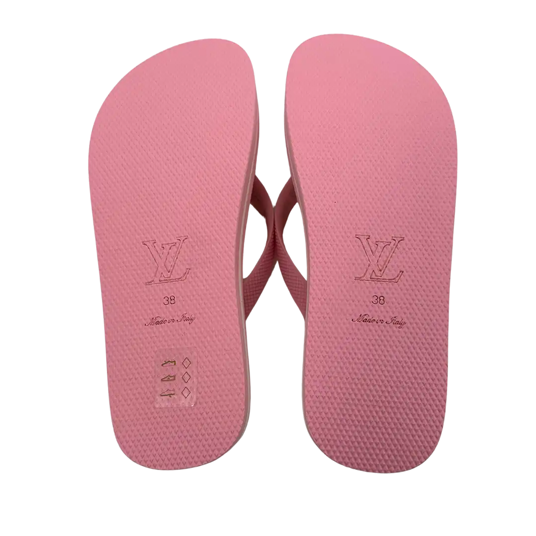 Louis Vuitton by the Pool Sunbath Flip Flops pink Größe 38 / ungetragen Louis Vuitton