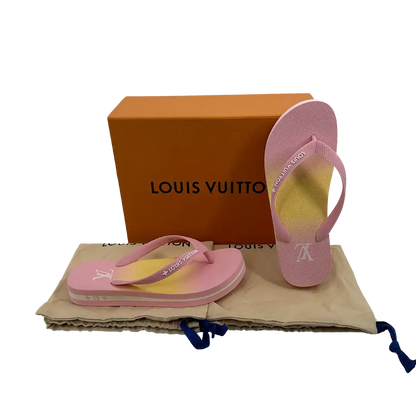 Louis Vuitton by the Pool Sunbath Flip Flops pink Größe 38 / ungetragen Louis Vuitton