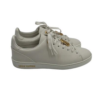 Louis Vuitton Frontrow Leder Sneaker weiß und gold Frauen  Größe 37 / sehr gut Louis Vuitton