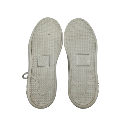 Louis Vuitton Frontrow Leder Sneaker weiß und gold Frauen  Größe 37 / sehr gut Louis Vuitton