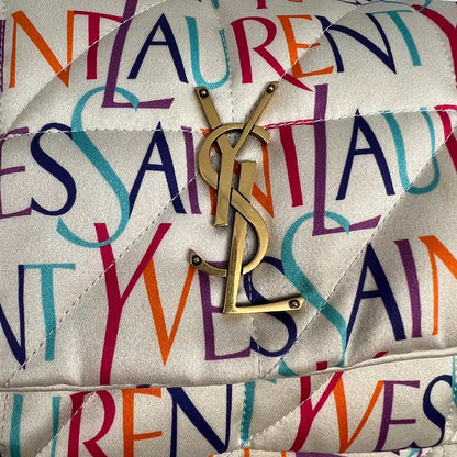 Saint Laurent Jamie Chain Bag Carre Rive Gauche printed Silk / Sehr gut Saint Laurent