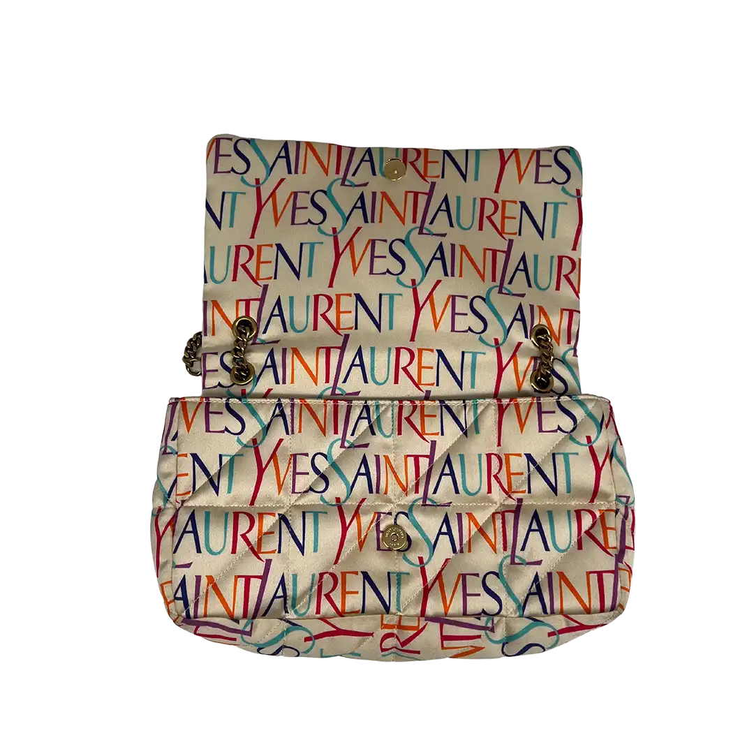 Saint Laurent Jamie Chain Bag Carre Rive Gauche printed Silk / Sehr gut Saint Laurent