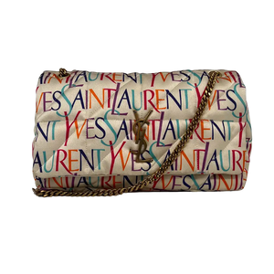 Saint Laurent Jamie Chain Bag Carre Rive Gauche bedrukte zijde
