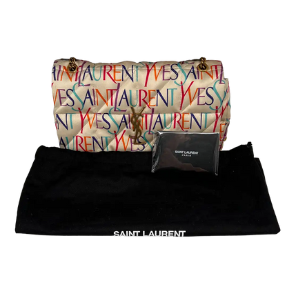 Saint Laurent Jamie Chain Bag Carre Rive Gauche printed Silk / Sehr gut Saint Laurent