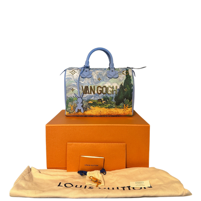Louis Vuitton X Jeff Koons Speedy Vincent Van Gogh Masters 30 Lavender Multicolor Fullset /neuwertig Louis Vuitton