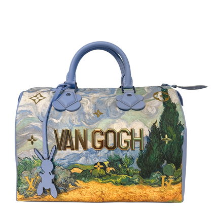 Louis Vuitton X Jeff Koons Speedy Vincent Van Gogh Masters 30 Lavender Multicolor Fullset /neuwertig Louis Vuitton