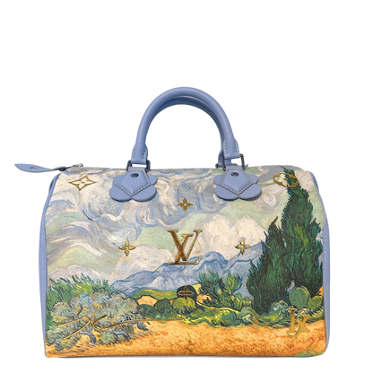Louis Vuitton X Jeff Koons Speedy Vincent Van Gogh Masters 30 Lavender Multicolor Fullset /neuwertig Louis Vuitton