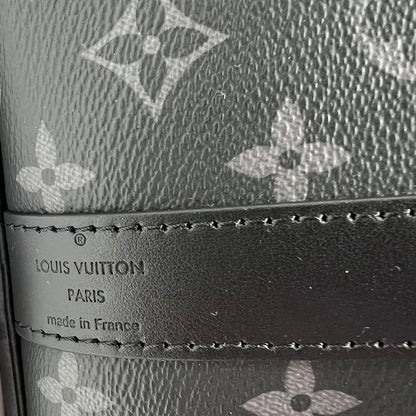 Louis Vuitton Keepall 50 Bandouliere Monogram Eclipse Reverse 50 grau Fullset / ungetragen Louis Vuitton