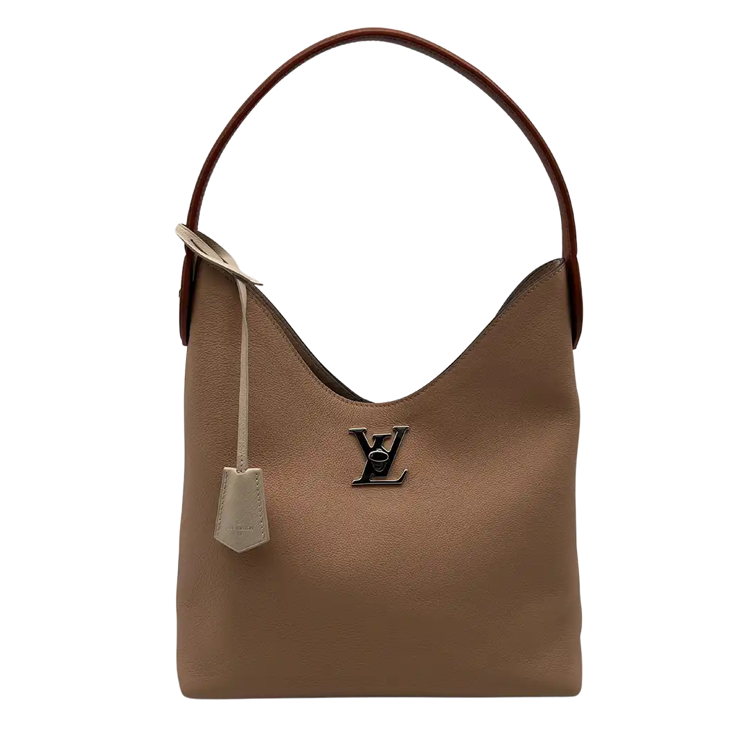 Louis Vuitton Lockme Hobo Leder Schultertasche beige M44330 / neuwertig Louis Vuitton