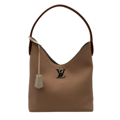 Louis Vuitton Lockme Hobo Leder Schultertasche beige M44330 / neuwertig Louis Vuitton