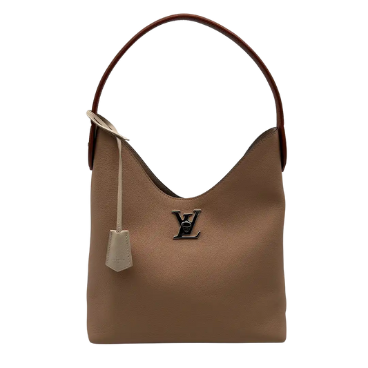 Louis Vuitton Lockme Hobo Leder Schultertasche beige M44330 / neuwertig Louis Vuitton