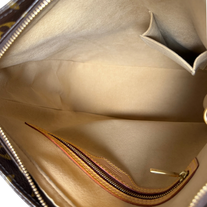 Louis Vuitton Looping GM Schultertasche Monogram Canvas Braun Gold – Ansicht 4