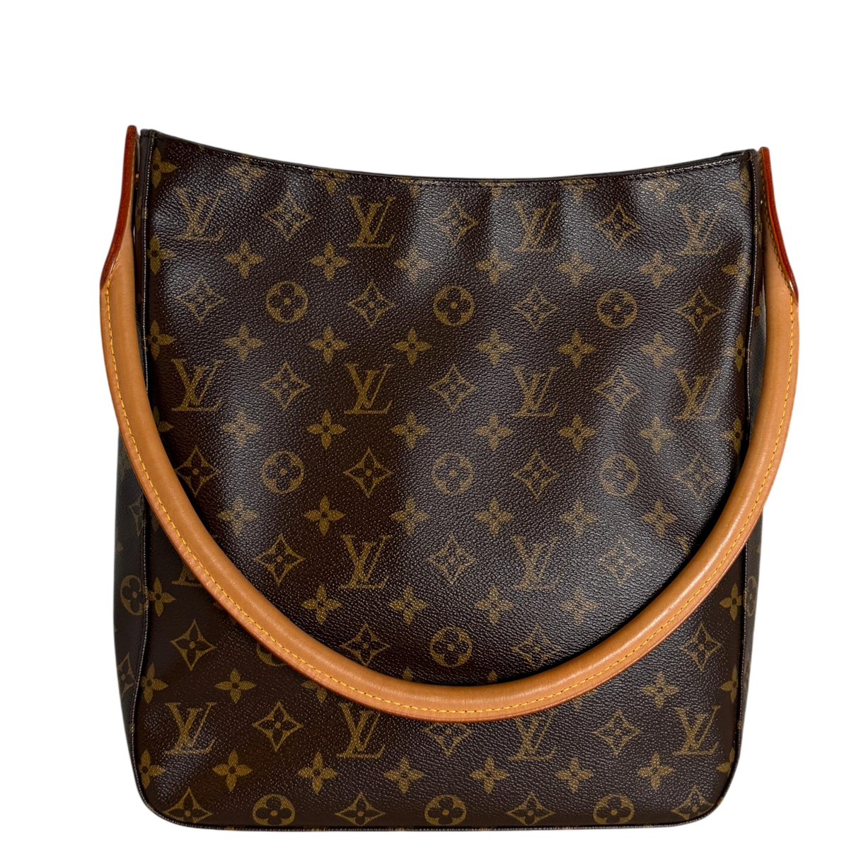 Louis Vuitton Looping GM Schultertasche Monogram Canvas Braun Gold