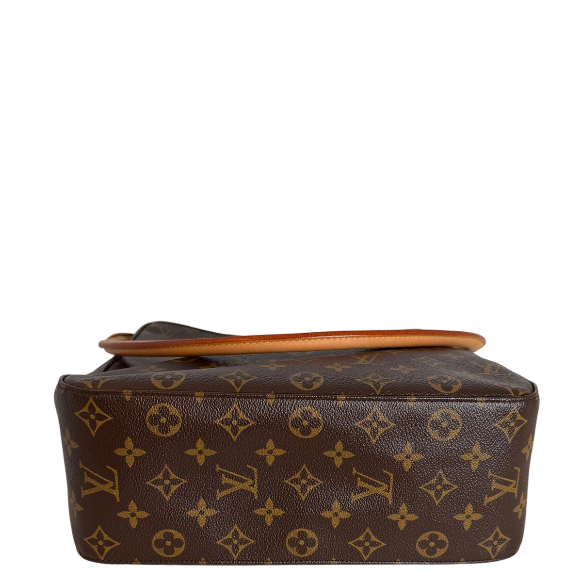 Louis Vuitton Looping GM Schultertasche Monogram Canvas Braun Gold – Ansicht 3
