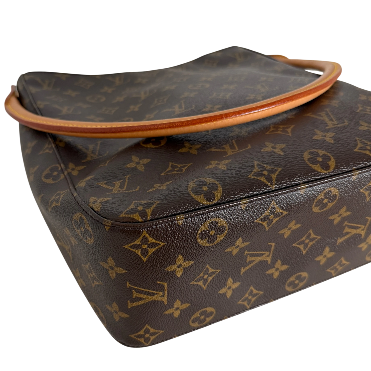 Louis Vuitton Looping GM Schultertasche Monogram Canvas Braun Gold – Ansicht 7