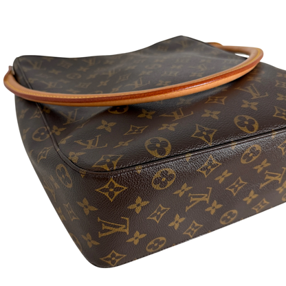 Louis Vuitton Looping GM Schultertasche Monogram Canvas Braun Gold – Ansicht 7